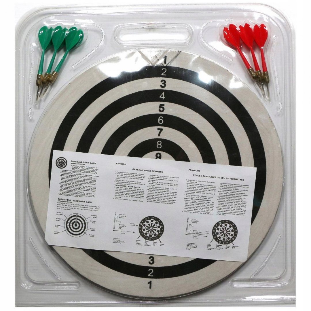 Tarcza do Darta Dwustronna MASTER 37 cm + 6 Rzutek - obrazek 5