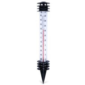 Termometr Zewnętrzny Ogrodowy Wbijany PROGARDEN 23 cm Biały do Ziemi