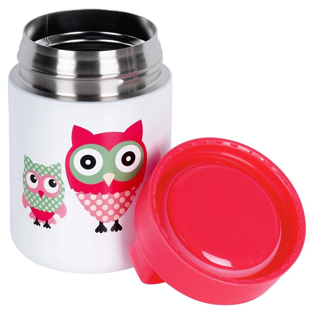Termos Obiadowy Termiczny Stalowy Dziecięcy dla Dzieci Sowa ORION 450ml - obrazek 2