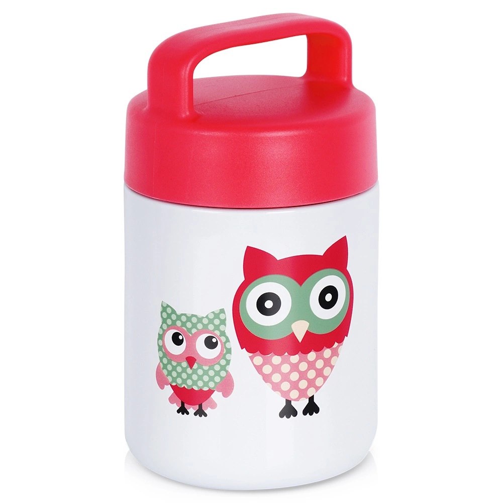 Termos Obiadowy Termiczny Stalowy Dziecięcy dla Dzieci Sowa ORION 450ml - obrazek 6