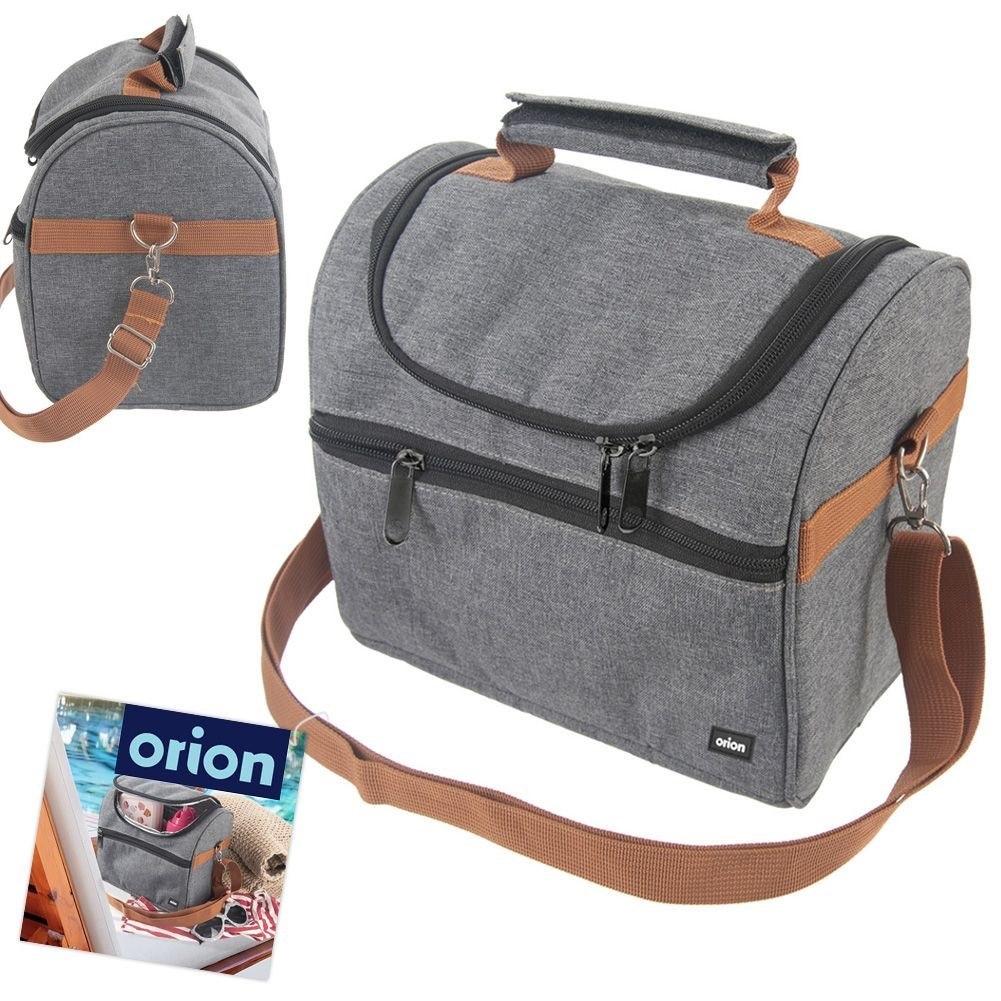 Torba Termiczna Plażowa na Lunch Jedzenie Śniadaniowa Szara ORION 5,5 L - obrazek 5