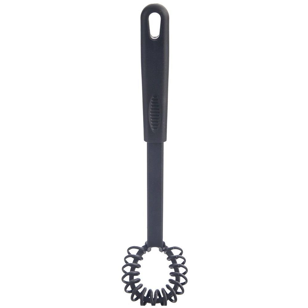 Trzepaczka Spiralna Kuchenna BLACKLINE ORION 28 cm Czarna Wygodny Uchwyt - obrazek 3