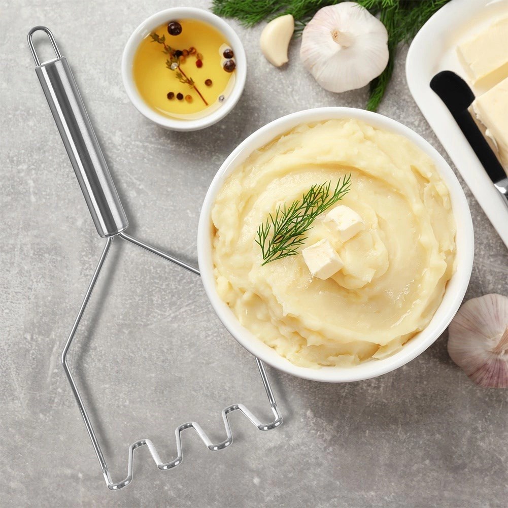 Ubijak do Ziemniaków Tłuczek do Puree ORION Stal Nierdzewna 24 cm - obrazek 2