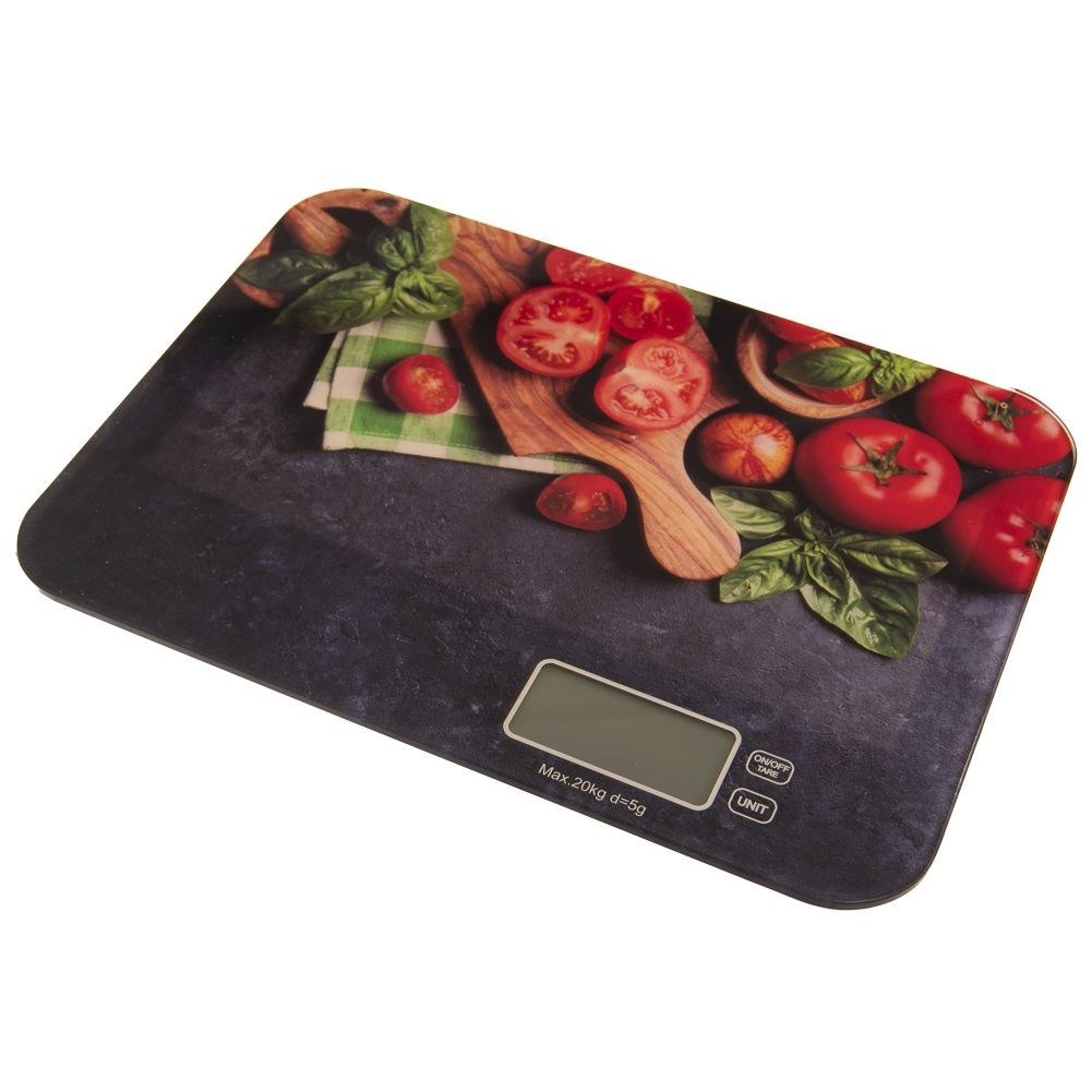 Waga kuchenna szklana elektroniczna płaska 20 kg