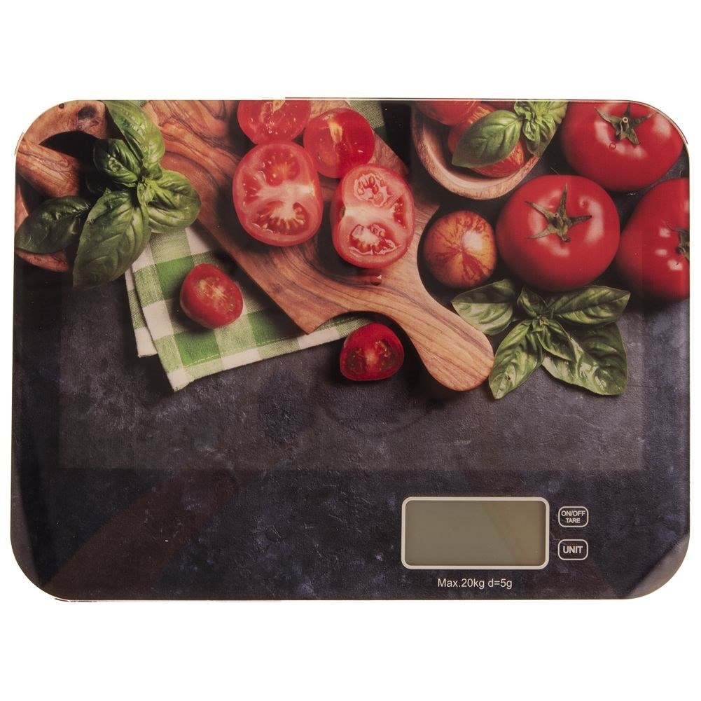 Waga kuchenna szklana elektroniczna płaska 20 kg - obrazek 2