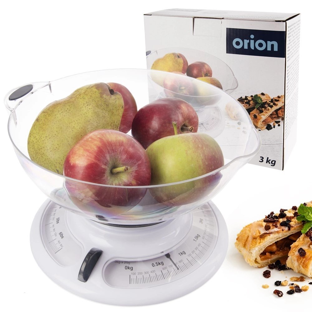 Waga Kuchenna Mechaniczna ze Zdejmowaną Misą do Owoców Warzyw ORION 3 kg - obrazek 8
