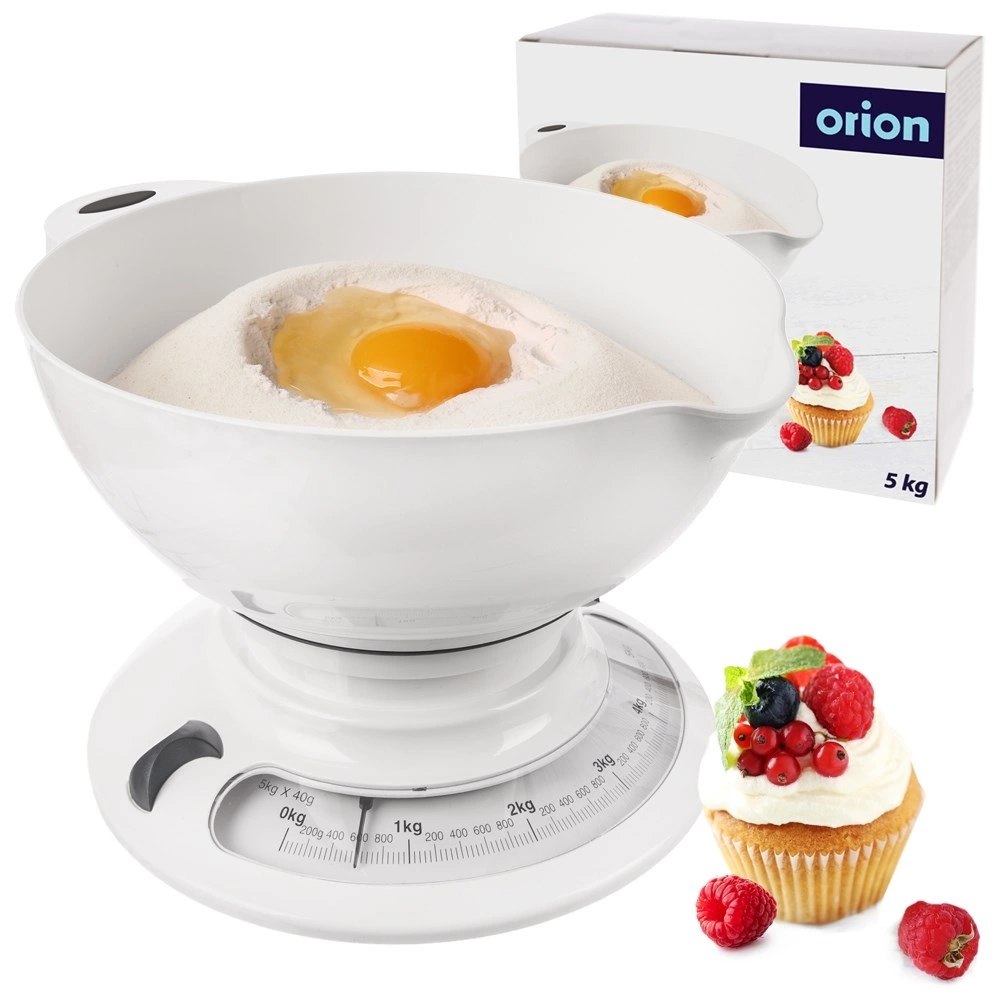 Waga Kuchenna Mechaniczna ze Zdejmowaną Misą Podziałką Solidna ORION 5 kg - obrazek 8