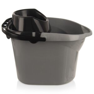 Wiadro do Mopa z Wyciskaczem 12 L ORION Uchwyt na Kij 38 x 28 cm