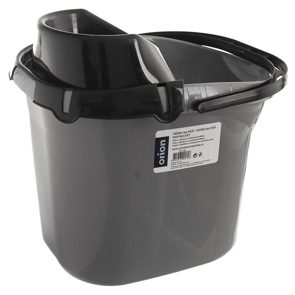 Wiadro do Mopa z Wyciskaczem 12 L ORION Uchwyt na Kij 38 x 28 cm - obrazek 5