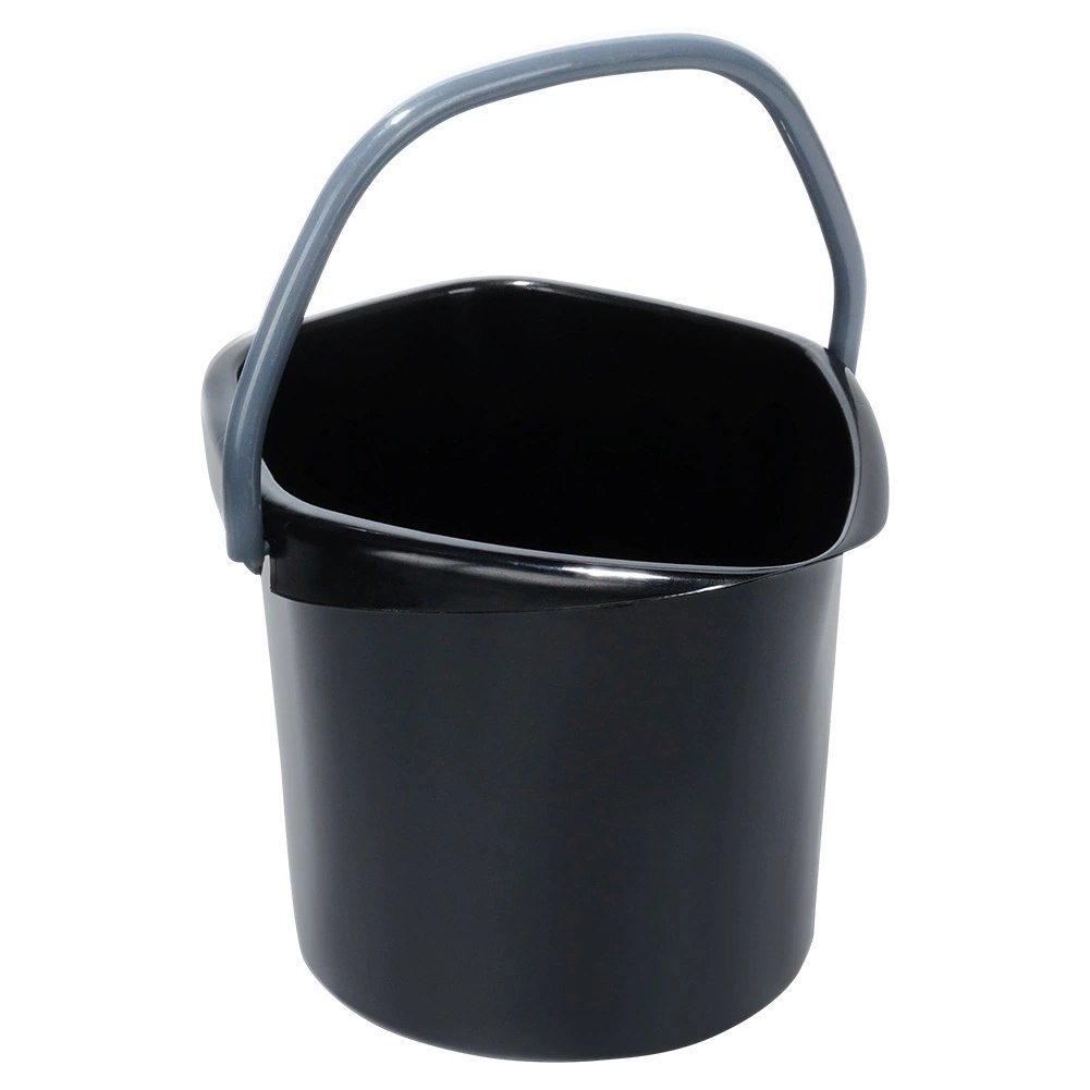 Wiadro Gospodarcze Plastikowe Czarne 5 L VILDE Wygodna Wylewka - obrazek 3