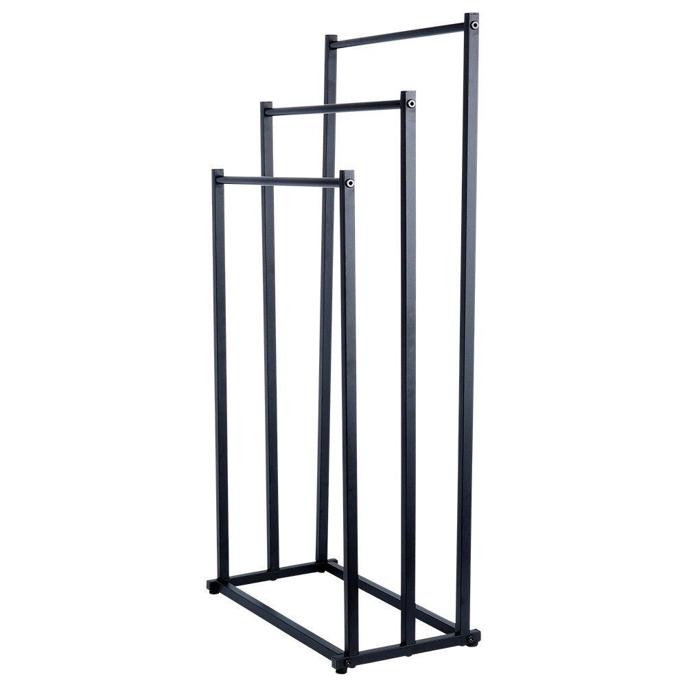 Wieszak na Ręczniki Ubrania Stojący Metalowy Czarny ORION 44 x 21 x 86 cm - obrazek 8