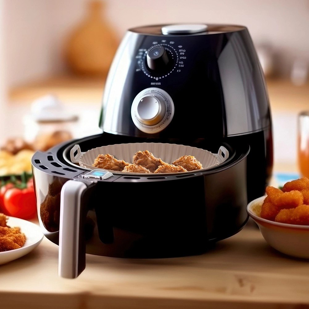 Wkład Silikonowy Air Fryer 23 cm Okrągły Wielorazowy BPA Free - obrazek 2