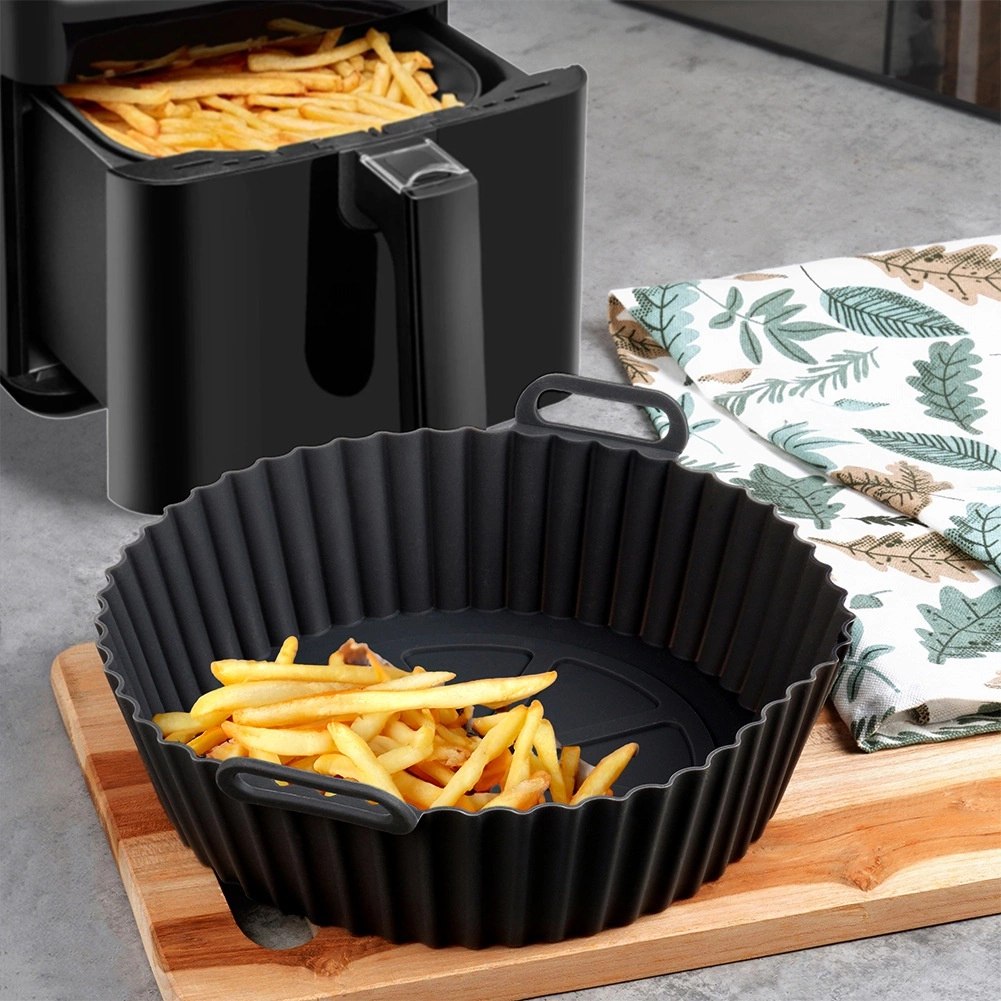 Wkład Silikonowy do Frytkownicy Air Fryer Okrągły 20,5 cm Akcesoria - obrazek 2