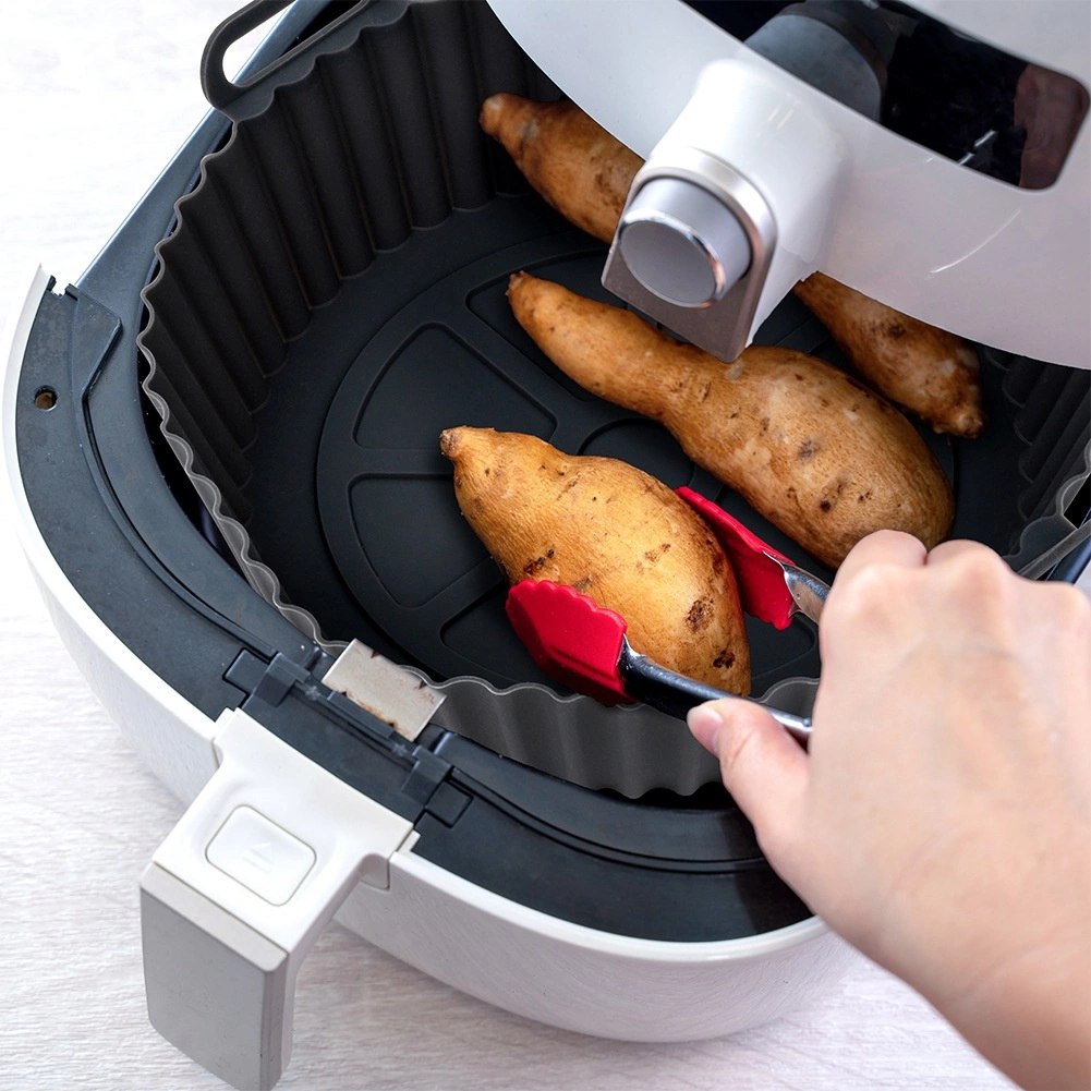 Wkład Silikonowy do Frytkownicy Air Fryer Okrągły 20,5 cm Akcesoria - obrazek 4