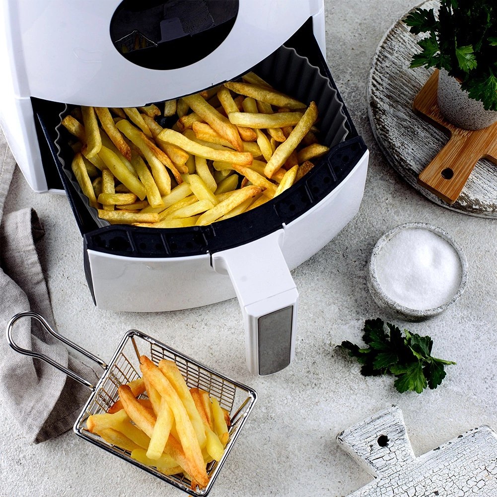 Wkład Silikonowy do Frytkownicy Air Fryer Okrągły 20,5 cm Akcesoria - obrazek 5