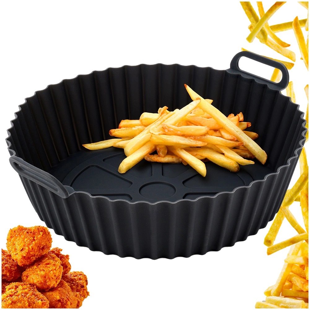Wkład Silikonowy do Frytkownicy Air Fryer Okrągły 20,5 cm Akcesoria - obrazek 8