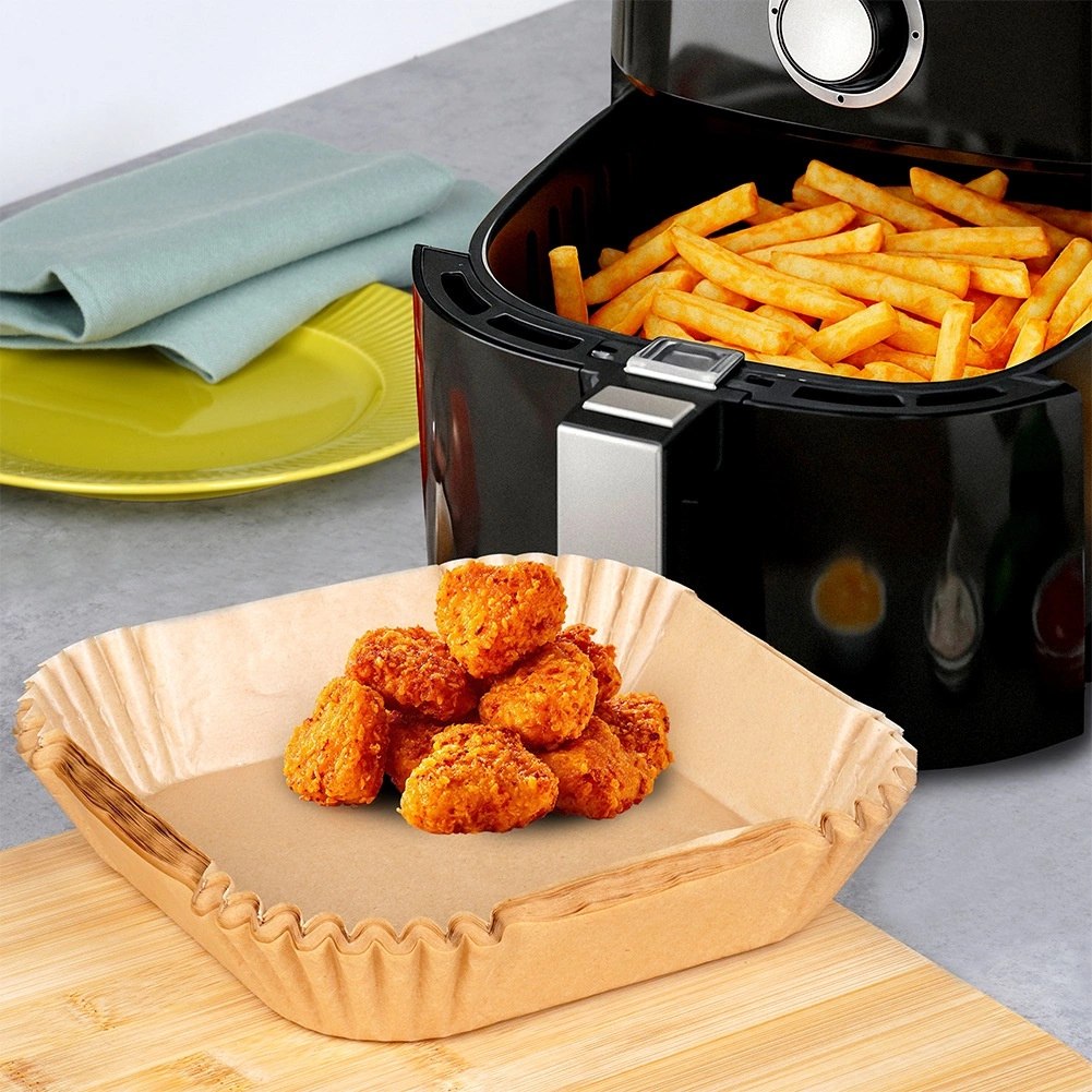 Wkład do Frytkownicy Air Fryer 50 szt. VILDE Papier Kwadratowy 19 x 19 cm - obrazek 2