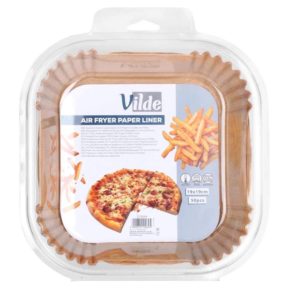 Wkład do Frytkownicy Air Fryer 50 szt. VILDE Papier Kwadratowy 19 x 19 cm - obrazek 6