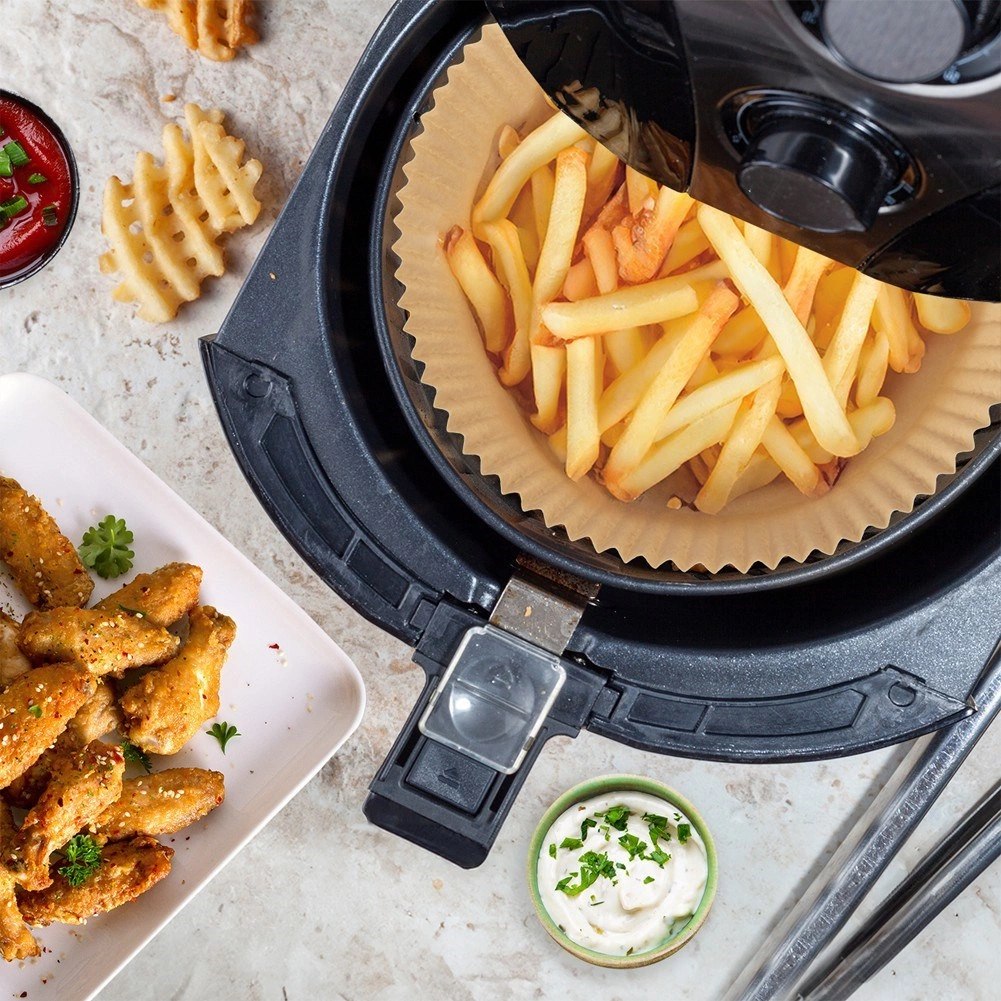 Wkład do Frytkownicy Air Fryer 100 szt. ORION Pergaminowy Okrągły 16 cm - obrazek 2