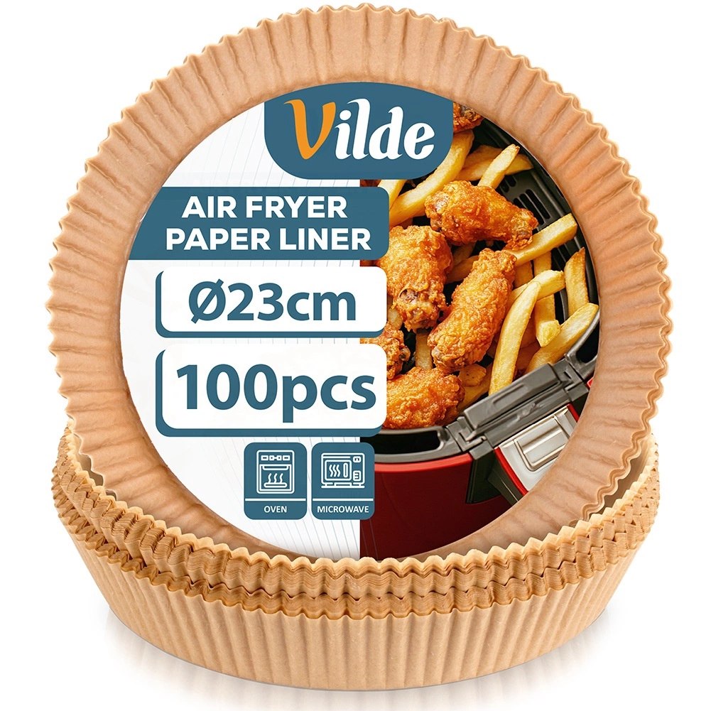 Wkład do Frytkownicy Air Fryer 100 szt. VILDE Pergaminowy Okrągły 23 cm