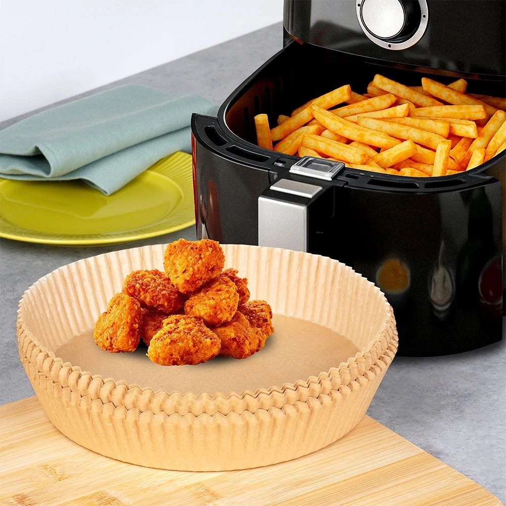 Wkład do Frytkownicy Air Fryer 100 szt. VILDE Pergaminowy Okrągły 23 cm - obrazek 2