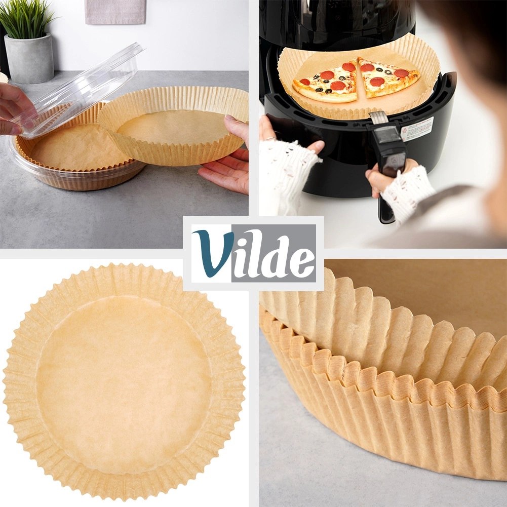Wkład do Frytkownicy Air Fryer 100 szt. VILDE Pergaminowy Okrągły 23 cm - obrazek 4