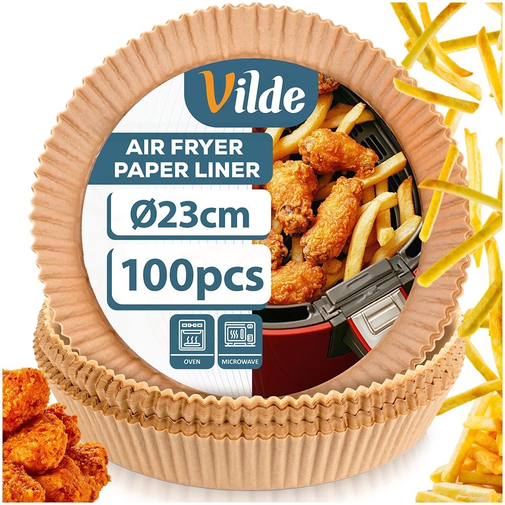 Wkład do Frytkownicy Air Fryer 100 szt. VILDE Pergaminowy Okrągły 23 cm - obrazek 7