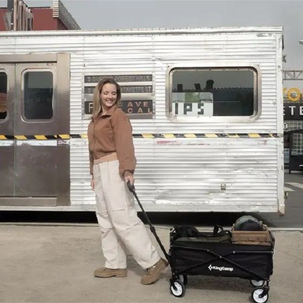 Wózek Plażowy Kempingowy Campingowy Składany KING CAMP Quartz Wagon 112x60 - obrazek 3