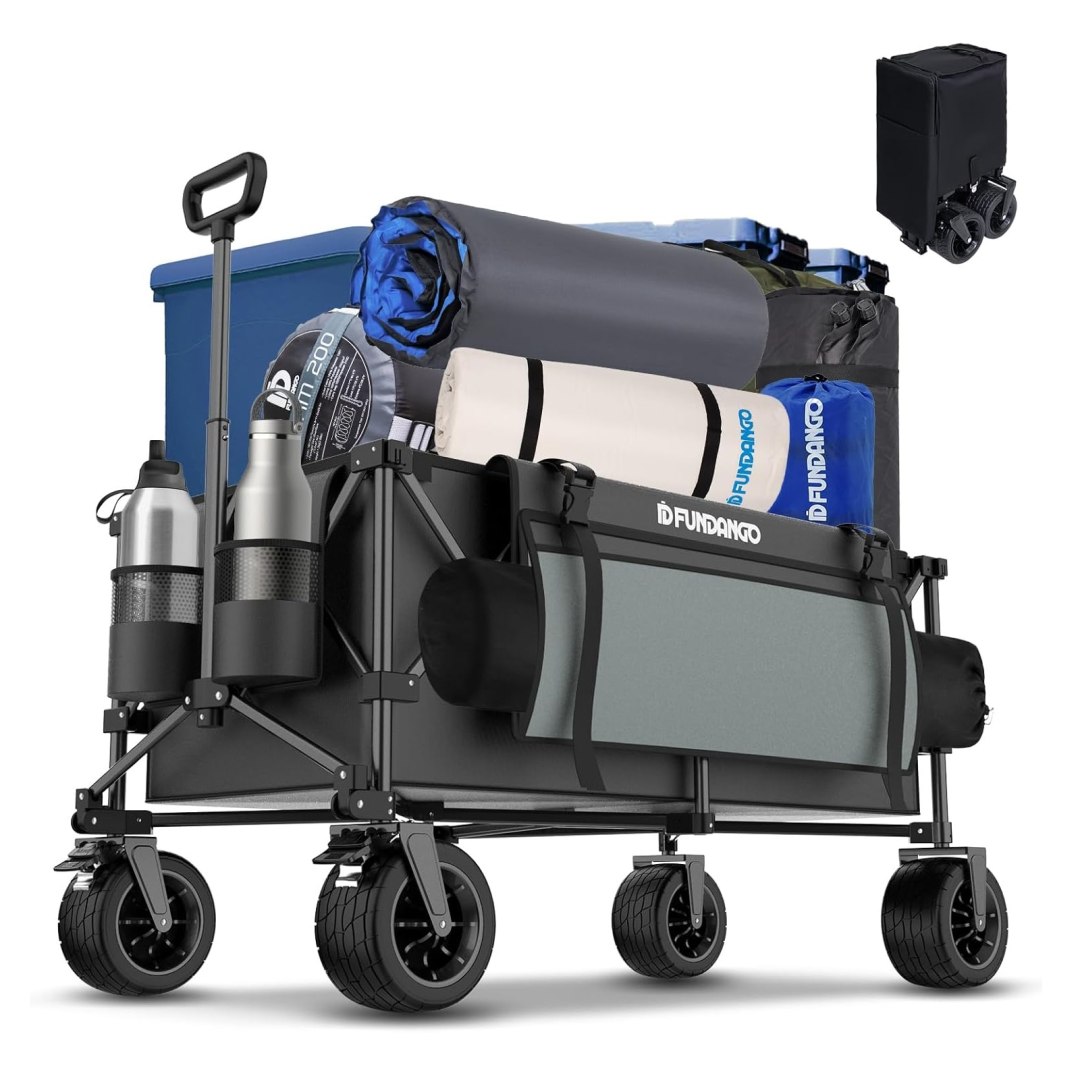 Wózek Turystyczny Składany Plażowy Ogrodowy KING CAMP Folding Wagon - obrazek 2