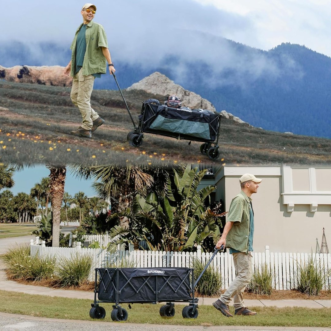 Wózek Turystyczny Składany Plażowy Ogrodowy KING CAMP Folding Wagon - obrazek 4