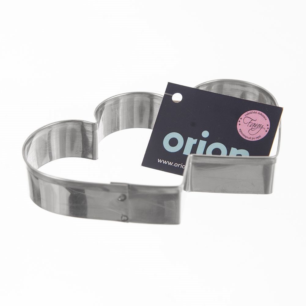 Wykrawacz do Ciastek Podwójne Serce 9 x 5,5 cm Stal do Zmywarki ORION - obrazek 3