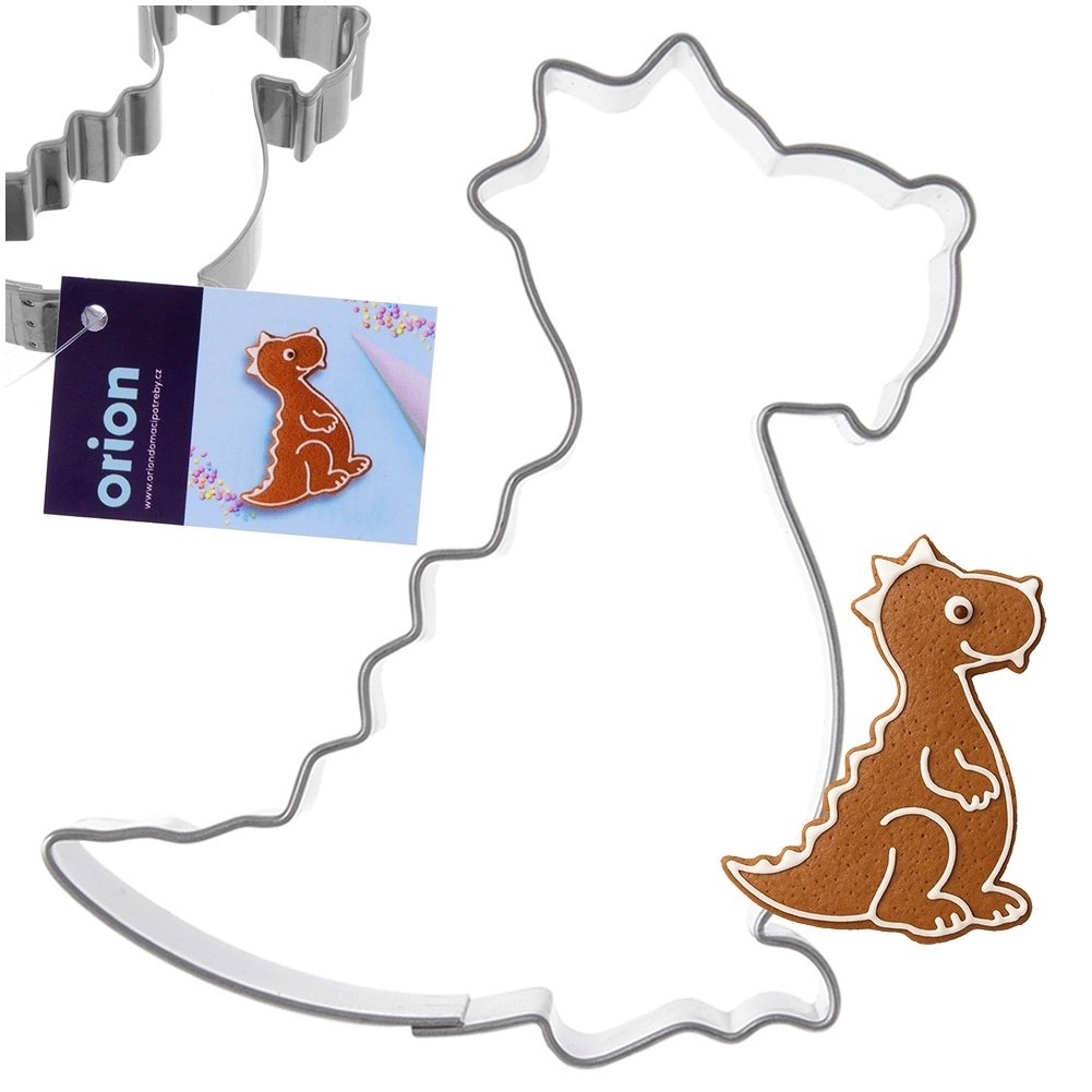 Wykrawacz do Ciastek Dinozaur 6,5 cm Stal Nierdzewna do Zmywarki - obrazek 6