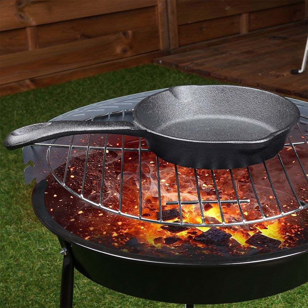 Żeliwna Okrągła Patelnia do Wylewania na Gaz ORION 16 cm - obrazek 4