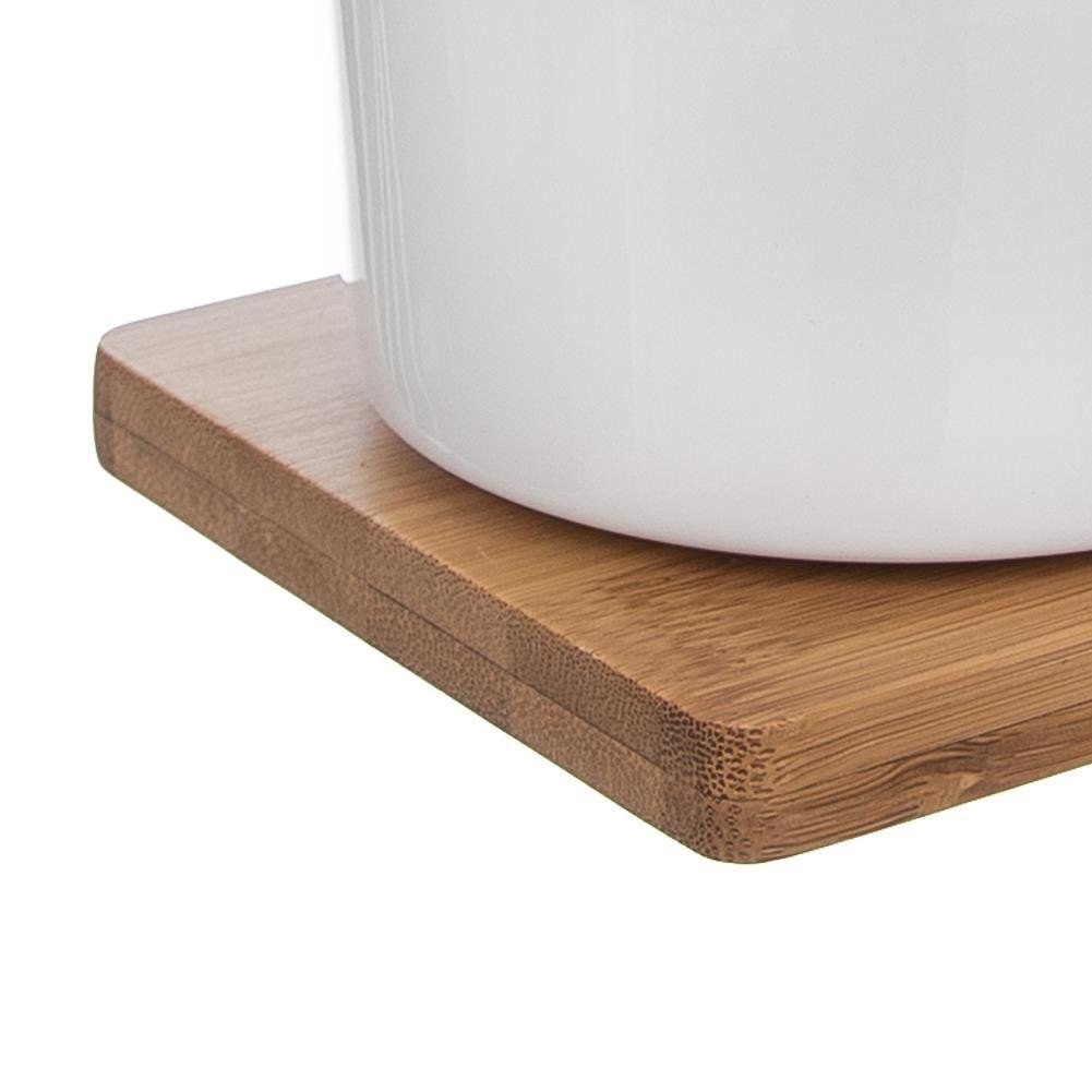 Zestaw Cukierniczka Mlecznik w Stojaku Porcelanowe Białe ORION 2 x 280 ml - obrazek 2