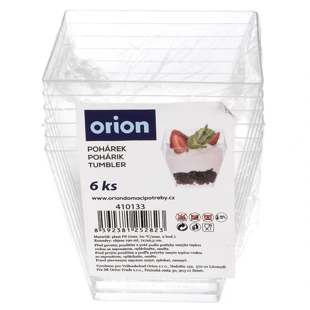 Zestaw 6 szt. Pucharków 180ml do Finger Food i Przekąsek ORION Desery - obrazek 6
