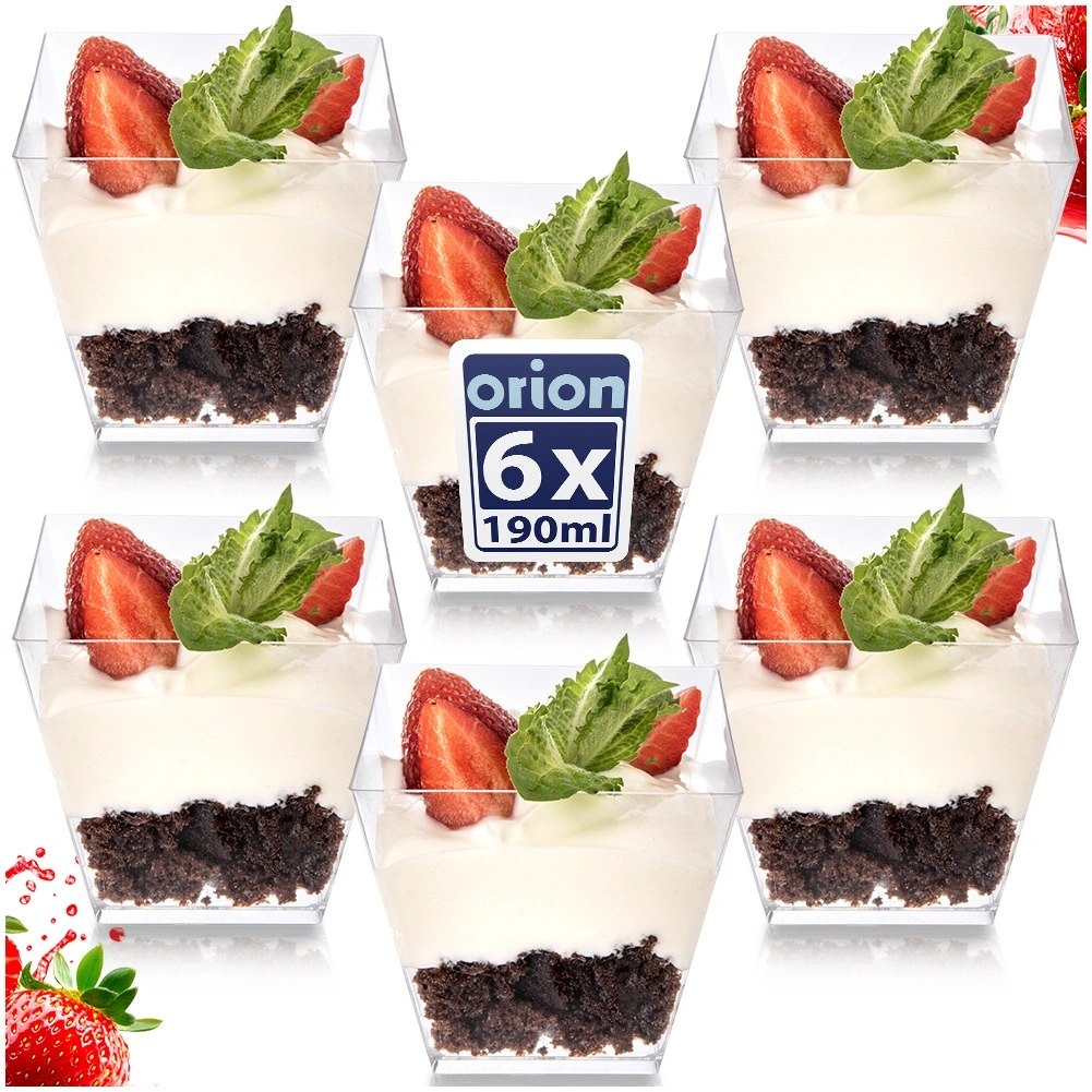 Zestaw 6 szt. Pucharków 180ml do Finger Food i Przekąsek ORION Desery - obrazek 7