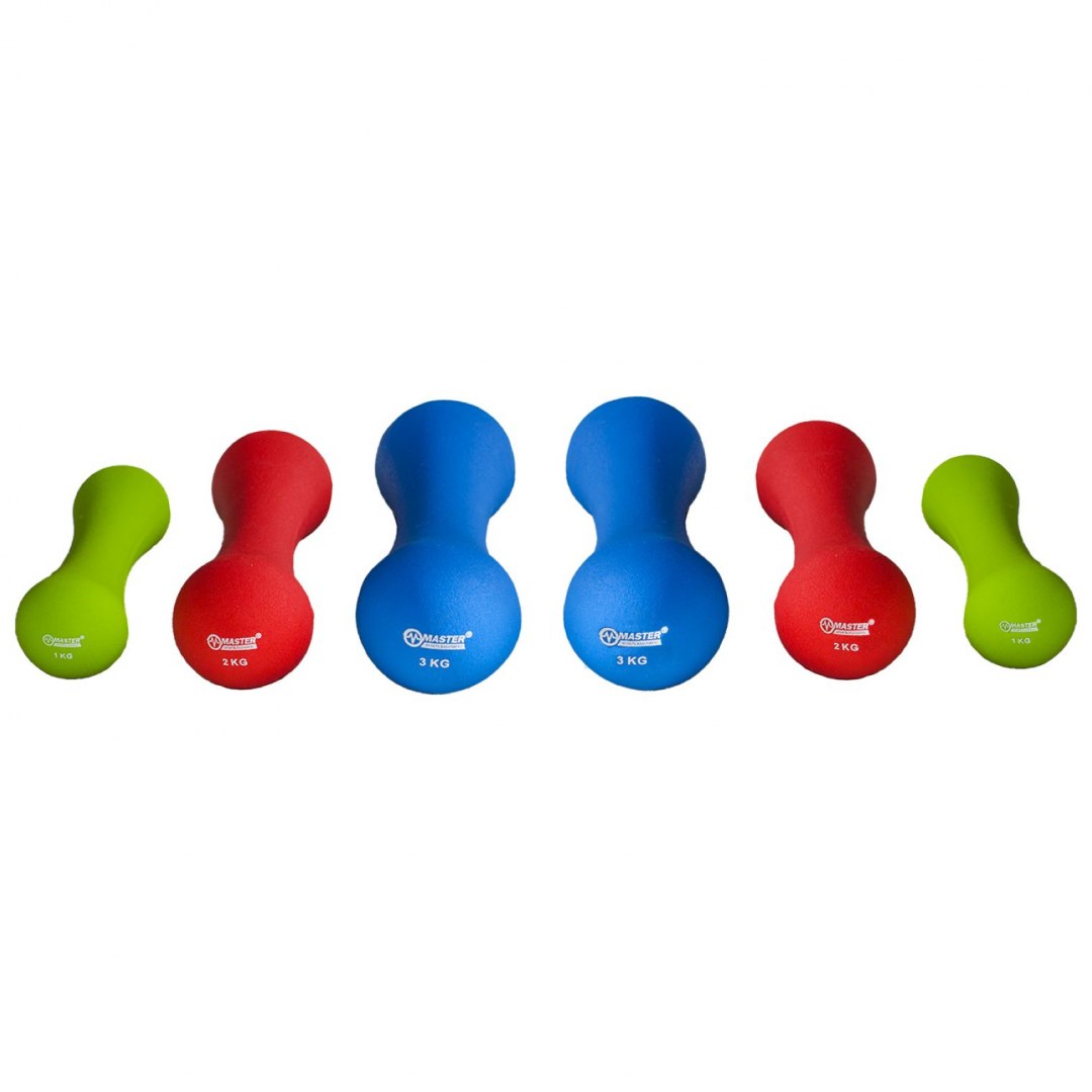 Zestaw Hantli do Fitnessu MASTER 12 kg - obrazek 2