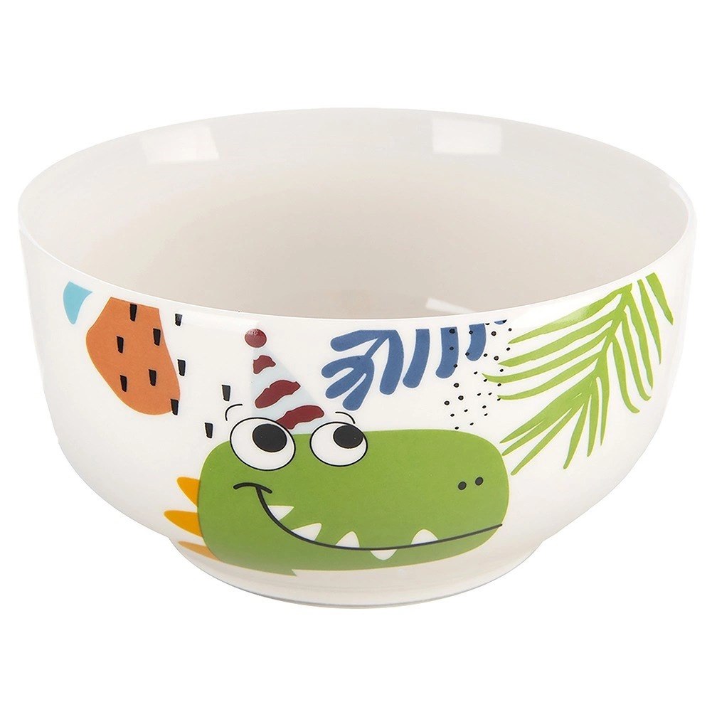 Zestaw Kubek Miseczka dla Dziecka Dziecięcy Porcelanowy Dinozaur ORION 2el. - obrazek 2