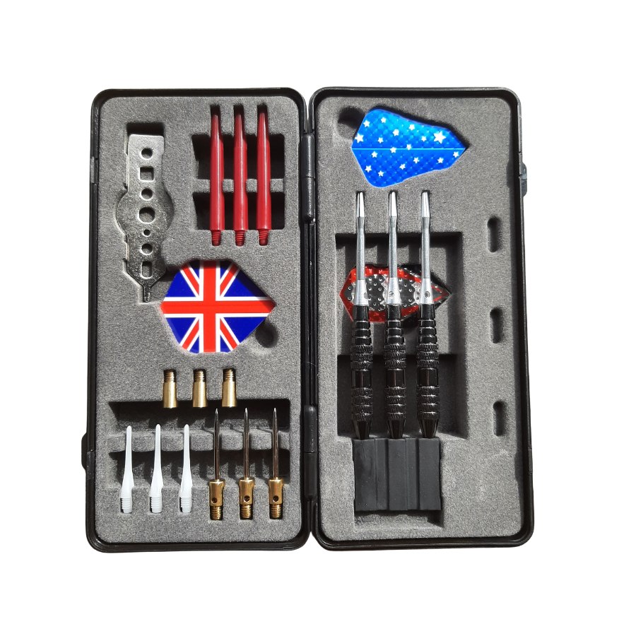 Zestaw Lotki Rzutki Pudełko Prezentowe MASTER Black and Silver 16 g - obrazek 2