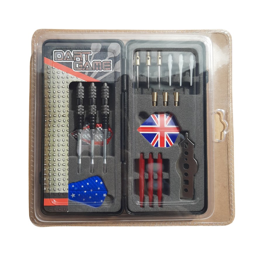 Zestaw Lotki Rzutki Pudełko Prezentowe MASTER Black and Silver 16 g - obrazek 4