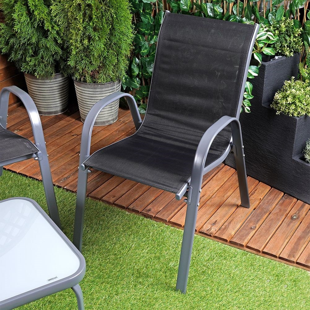 Zestaw Mebli Ogrodowych 4 el. AMBIANCE Metal Sofa Fotele Stolik - obrazek 5