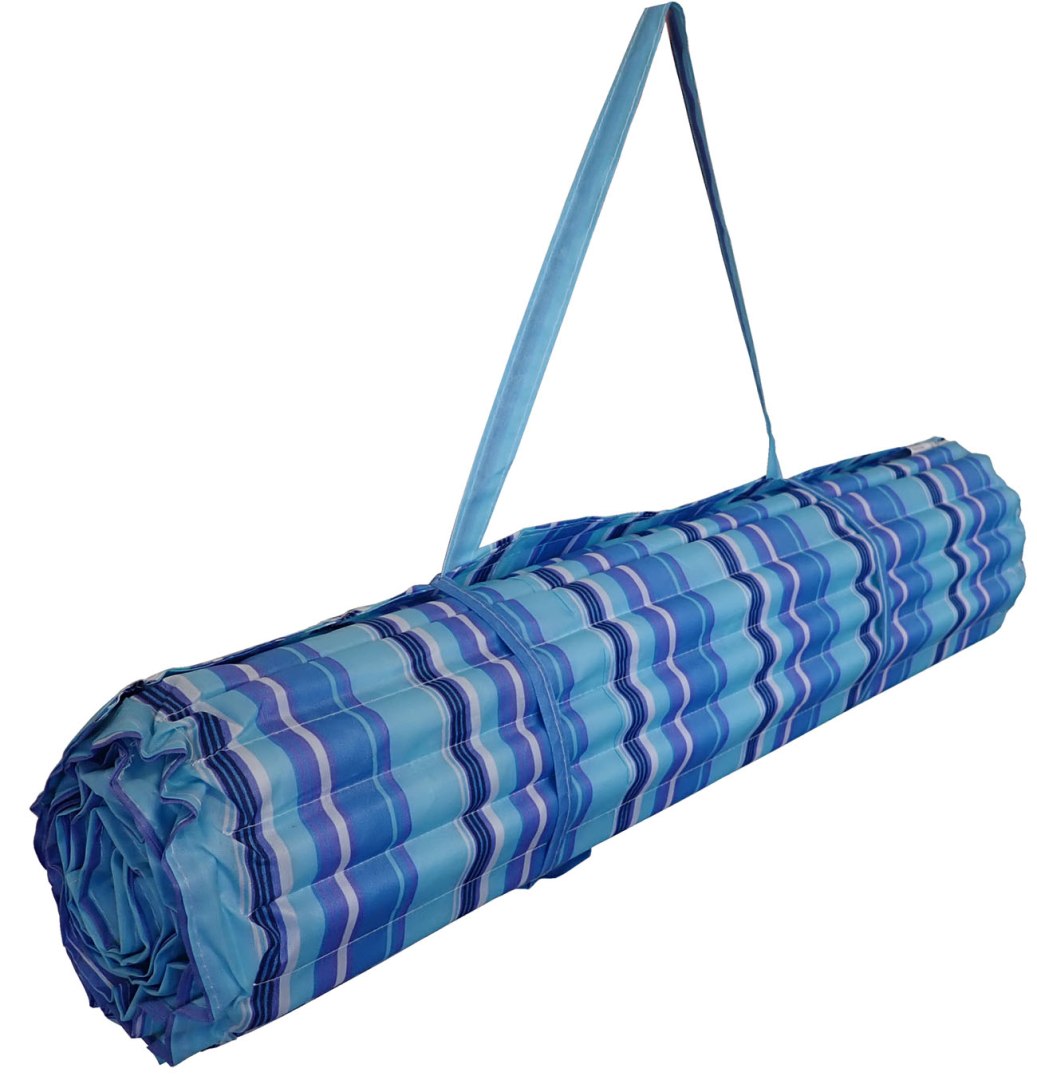 Zwijany Leżak Plażowy Niebieski ACRA 170 x 55 x 1,5 cm - obrazek 3