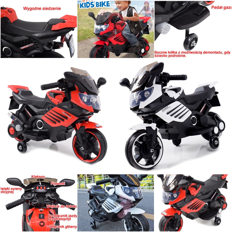 MOTOR ŚCIGACZ POWER 158 - PIERWSZY MOTOREK DLA DZIECKA, MIĘKKIE SIEDZENIE, MIĘKKIE KOŁA EVA/LQ158 - obrazek 12