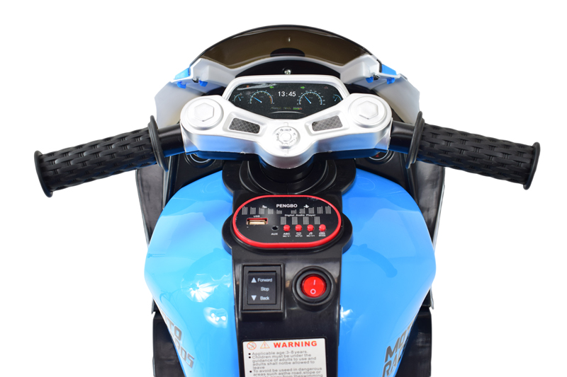 DUŻY MOTOR ŚCIGACZ STRONG 2 EXCLUSIVE, ŚWIECĄCE KOŁA, 3 KOŁOWY/HT5188 - obrazek 13