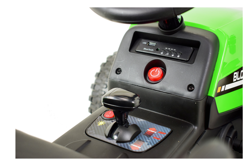 SUPER TRAKTOR BLOW - NA AKUMULATOR Z PRZYCZEPĄ, MIĘKKIE KOŁA, MIEKKIE SIEDZENIE, PILOT/XMX611 - obrazek 4