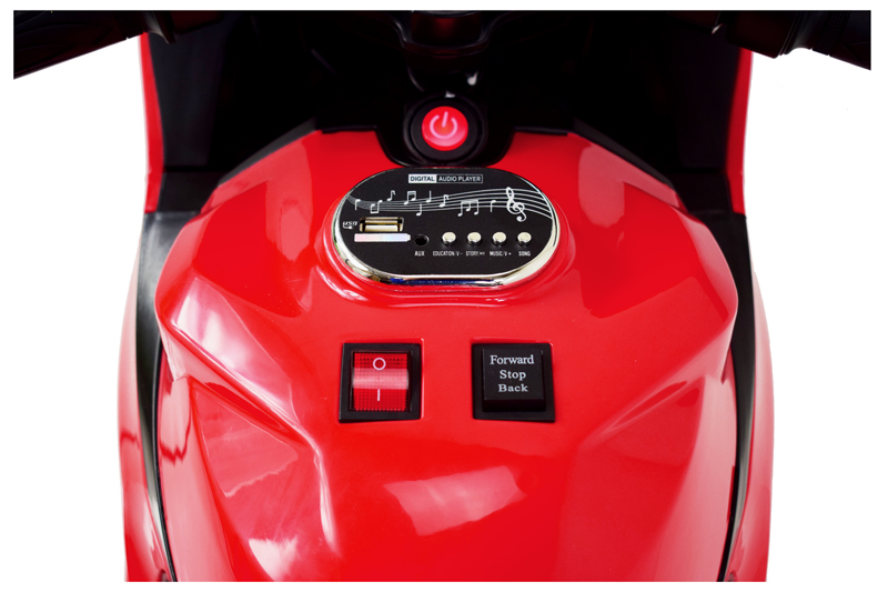 NAJNOWSZY WIELKI MOTOR ŚCIGACZ , ŚWIECĄCE KOŁA, PANEL, DŹWIĘKI, SKÓRA, GAZ W MANETCE/FT8728 - obrazek 12