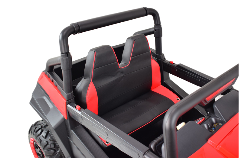 MEGA AUTO 4X4 , FUNKCJA BUJANIA, AMORTYZATORY, MIĘKKIE KOŁA EVA, MIĘKKIE SIEDZENIE FULL OPCJA DLA 2 DZIECI /HM1188 - obrazek 7