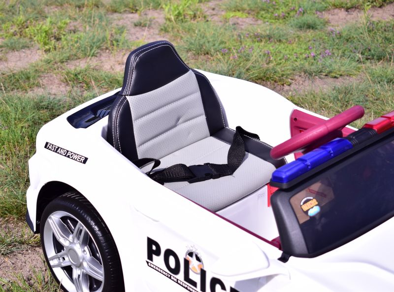 AUTO POLICJA, DŹWIĘKI, MIĘKKIE KOŁA EVA, MIĘKKIE SIEDZENIE/BBH0007 - obrazek 12
