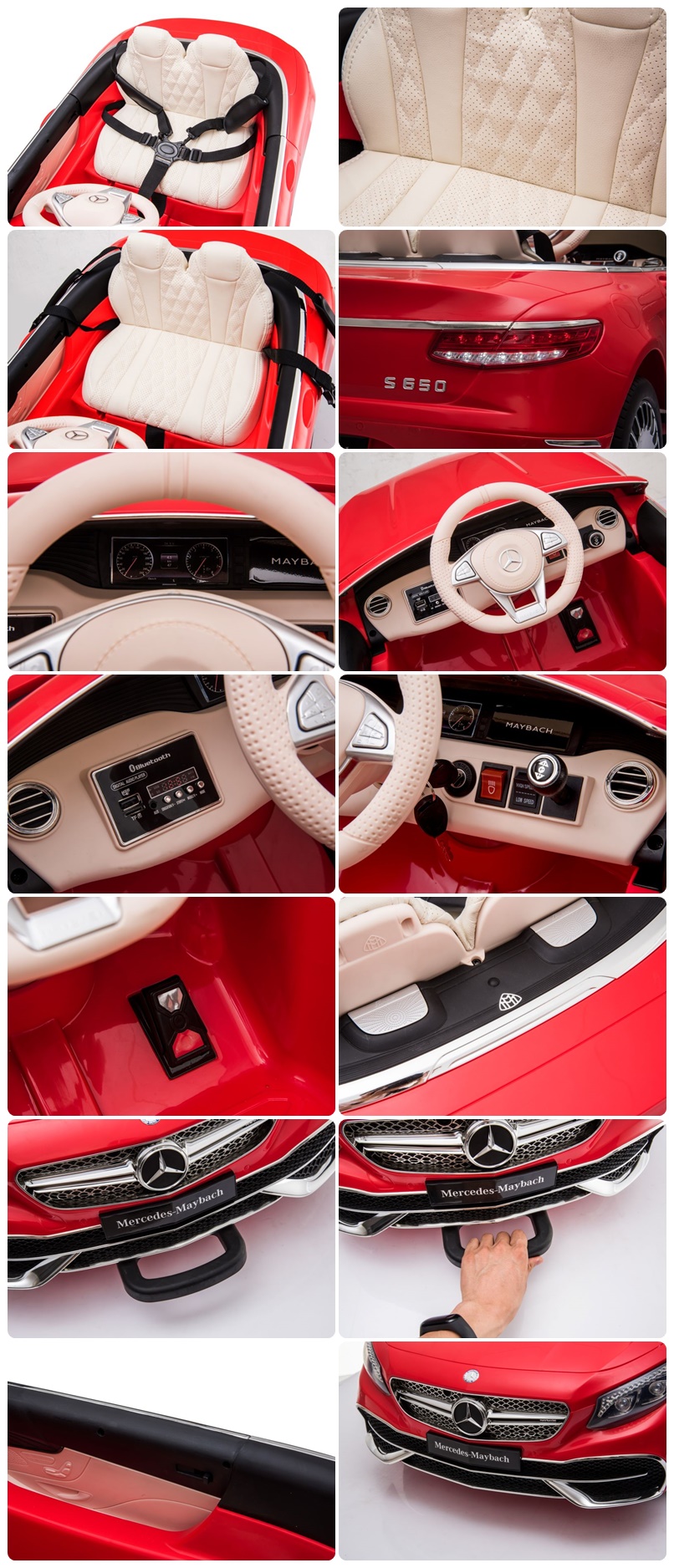 ORYGINALNY MERCEDES MAYBACH S650 NAJBOGATSZA WERSJA - LAKIER/ZB188 - obrazek 2
