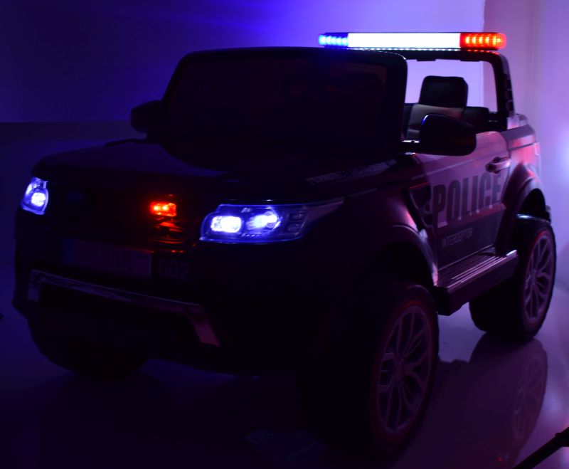 JEEP POLICJA 4X4, 2x12V Z AMORTYZATORAMI, PILOT, REDUKTOR/ XMX-601 - obrazek 3